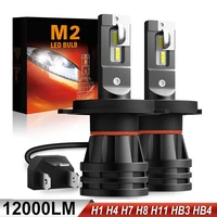 m2 car lights h4 12000lm h11 led lamp car headlight bulbs h7 h1 h3 h8 h9 9005 9006 hb3 hb4 9012 h13 9007 turbo led bulbs 12v 24v