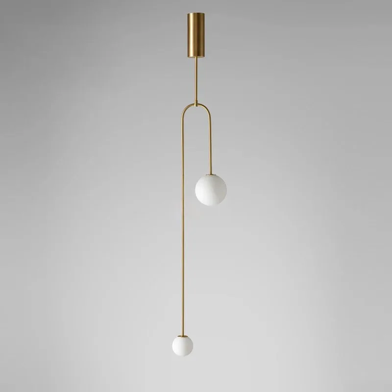 Современный скандинавский кулон светильник Медь Глобус Стекло подвесные