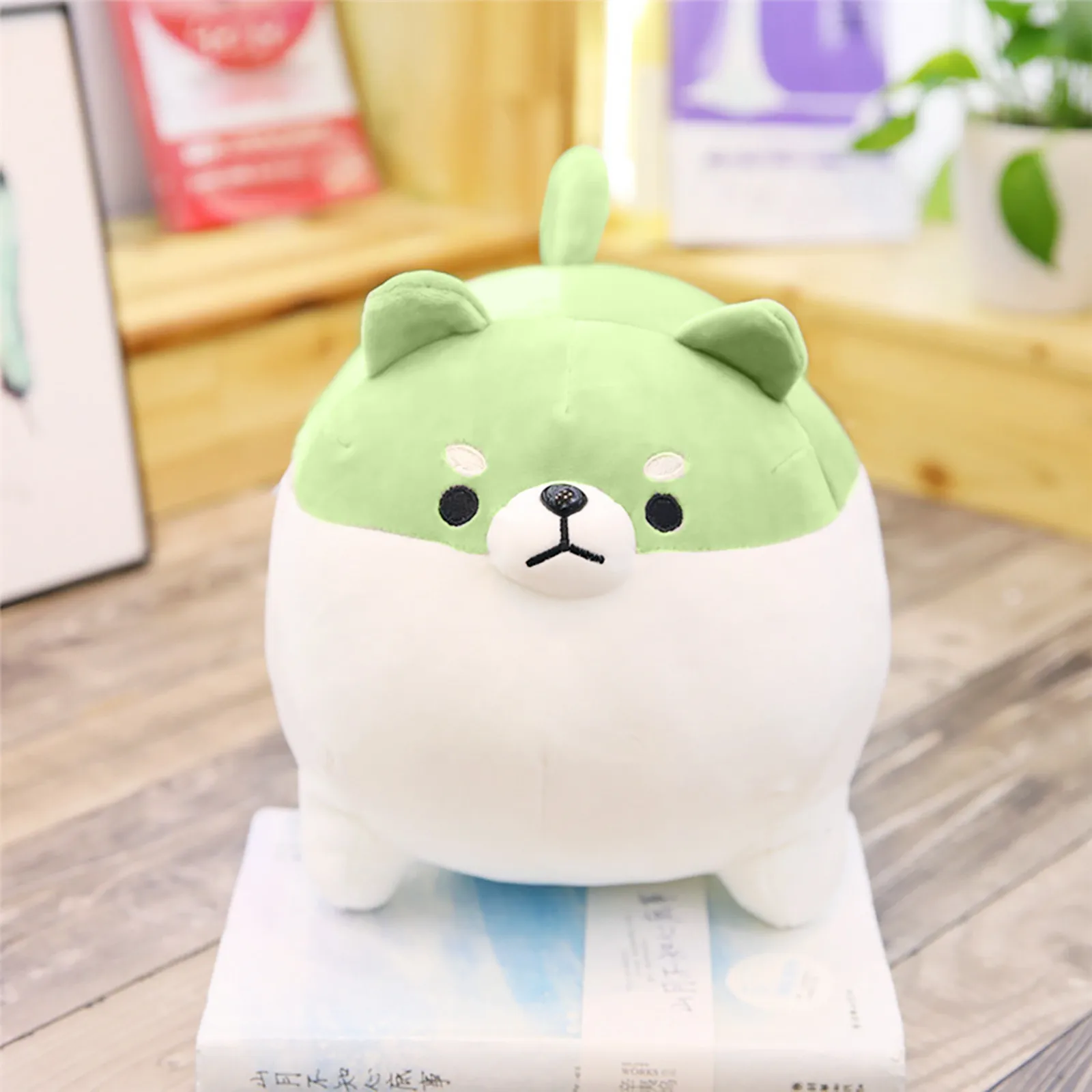 

3D Cute Shiba Inu Pillow Soft Waist Cushion Plush Stuffed Toy3D Cute Shiba Inu P Animals Doll Cartoon for birthday gift 2021