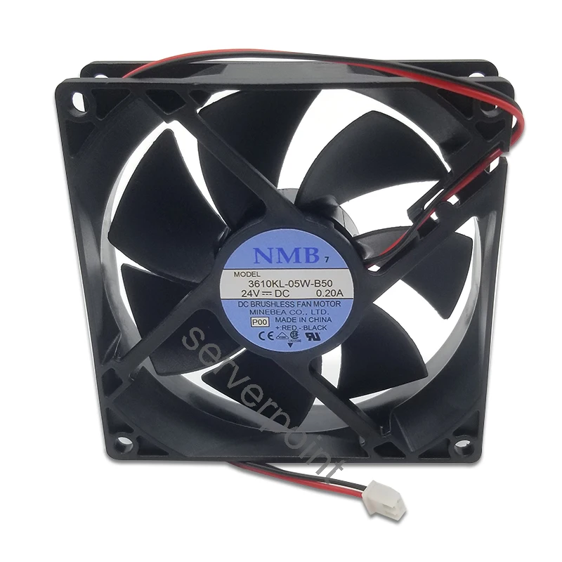 

for Original 9025 24V 0.20A 3610KL-05W-B50 90*90*25MM 2-wire inverter fan Free shipping