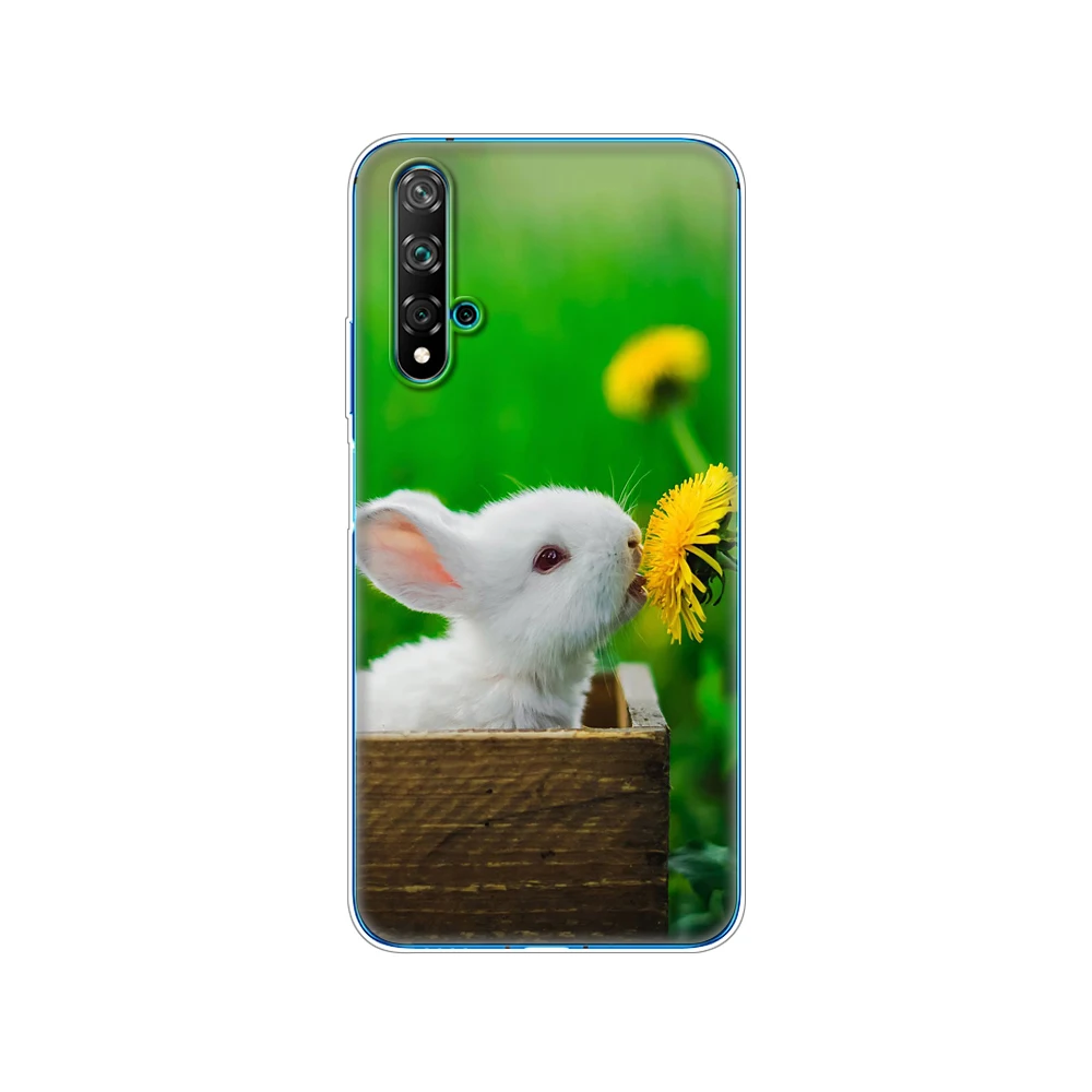 Чехол для Huawei Nova 5 T мягкая задняя силиконовая крышка из ТПУ телефона чехол YAL-L21 6 26