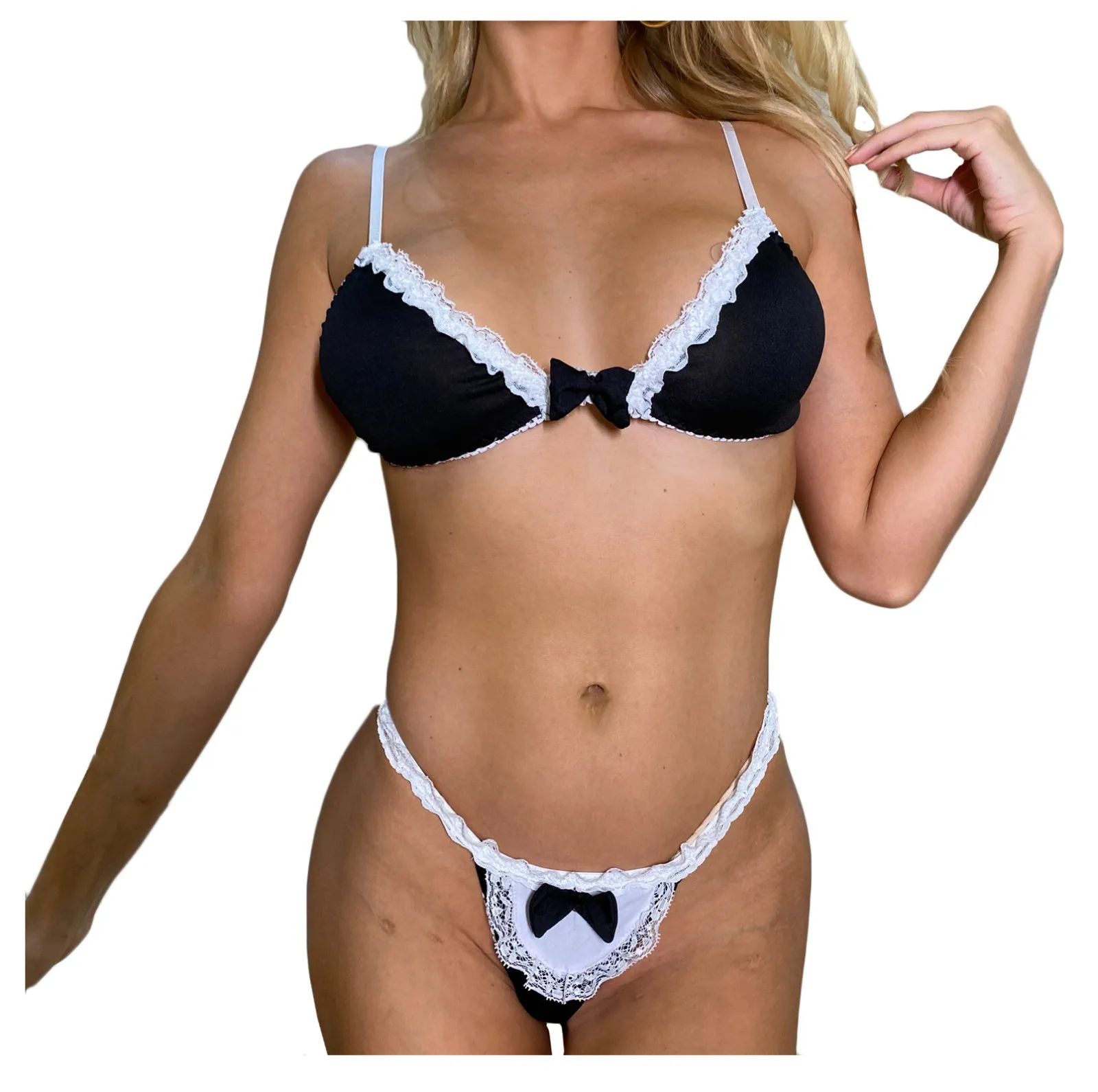 

2-piece Bra Set Women Transparent Lingerie Sexy Bra + Panties 2021 Ladies Sexy Underwear V-Neck Bra & Brief Sets Pajamas