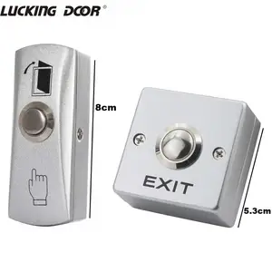 Кнопка для открывания дверей, из цинкового сплава, 12 В постоянного тока, система контроля допуска к двери