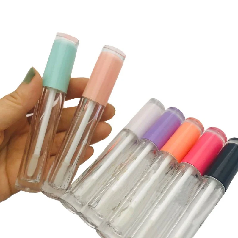 

5ML Empty Lip Gloss container Pink cap DIY Plastic Lipgloss Tube,Beauty cosmetic packing