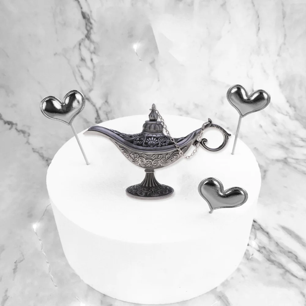 Лампа Aladdin курильница металлическая поделка антикварная подставка для желаний