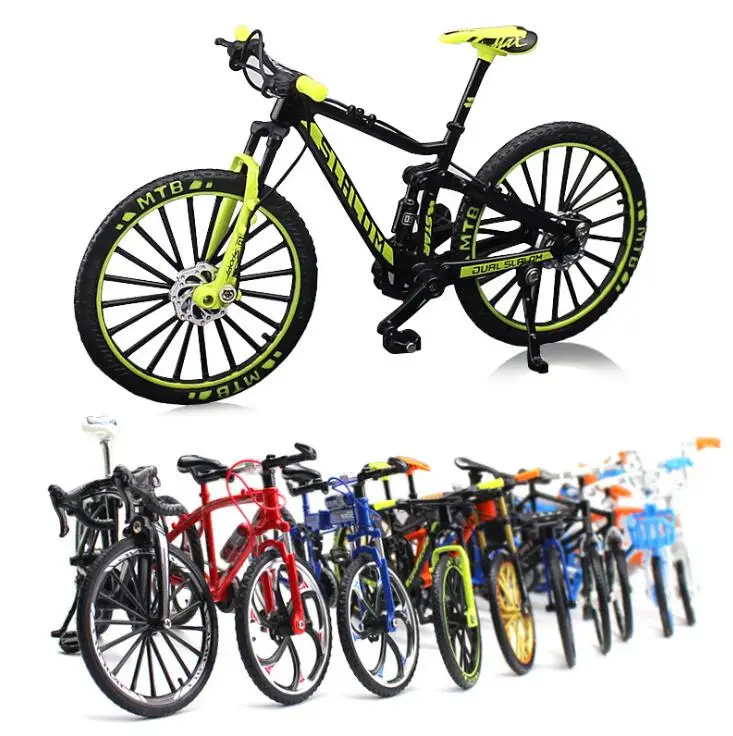 

Mini Model 1:10 Finger Mountain bike Alloy Bicycle Diecast Racing Metal Accessories Toy Simulation Collection Toys for children