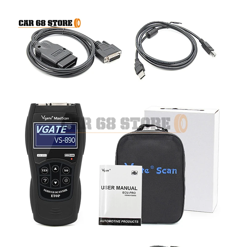 Автомобильный диагностический сканер Vgate VS890S OBD2 1 комплект высококачественный