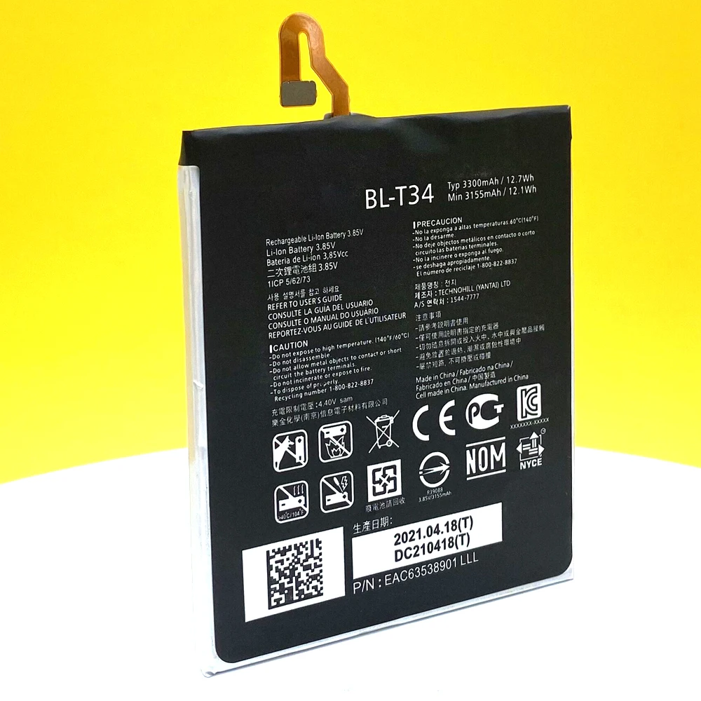 new original 3300mah bl t34 battery for lg v30 v30a h930 h932 ls998 phone replacement high quality with track code free global shipping