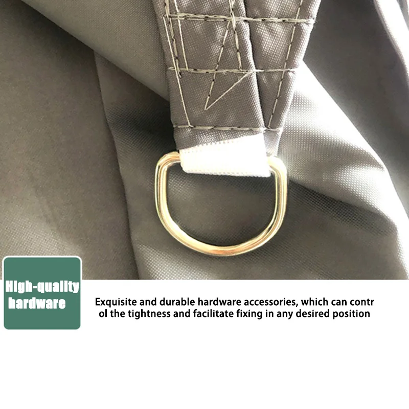 

Triangular Sun Shade Sail UV Blocks Outdoor Top Canopies Patio Garden Yard Pool Cover @LS