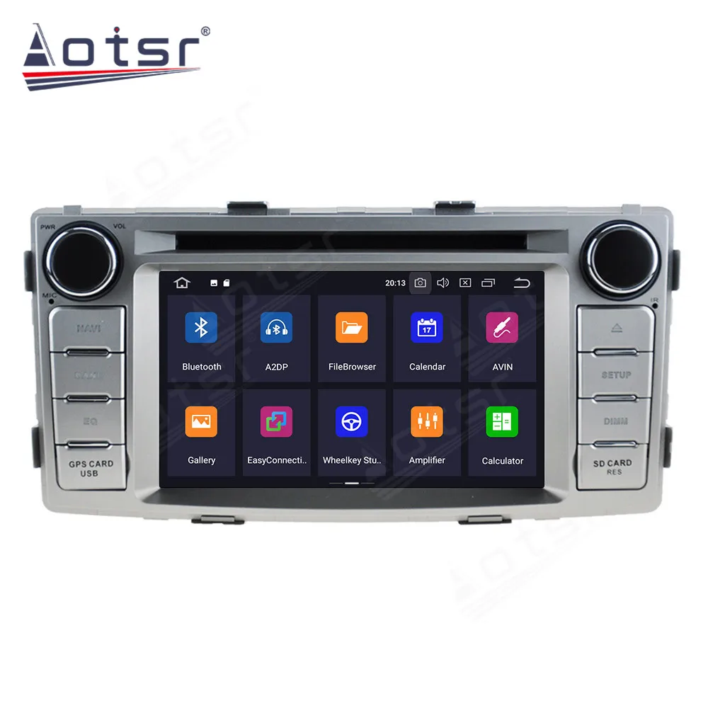 Автомагнитола PX5/PX6 на Android 10 с GPS-навигацией для Toyota Hilux Fortuner 2012-2014