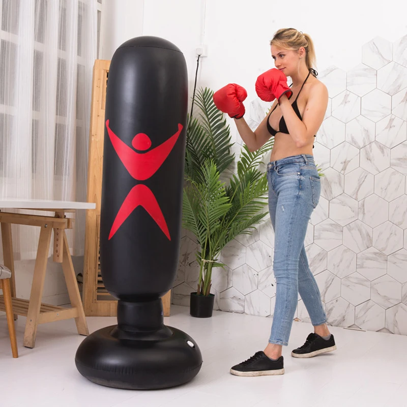 Новый ПВХ надувной бокс пост широкий шасси для женщин Детский боевой набор Муай