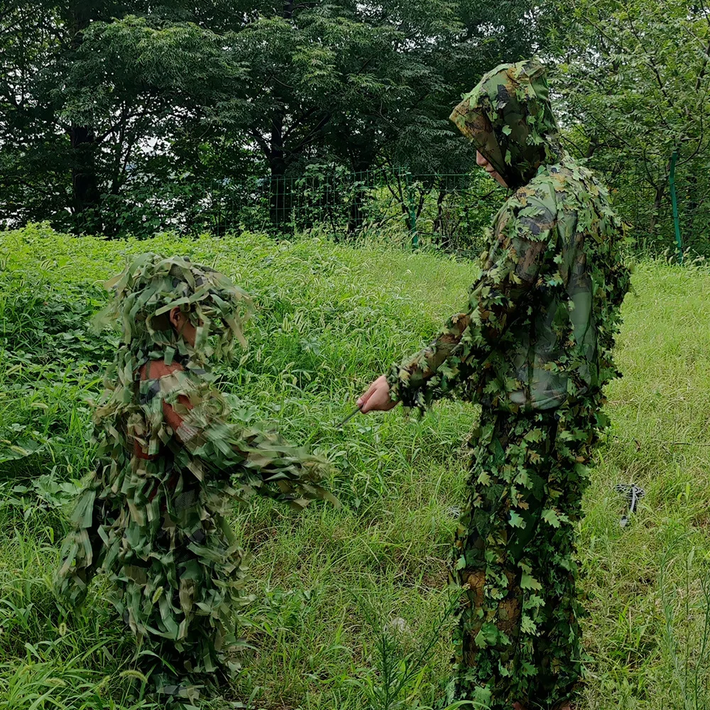 Детский Камуфляжный костюм Одежда для Костюм Под джунгли Тренировочная одежда с