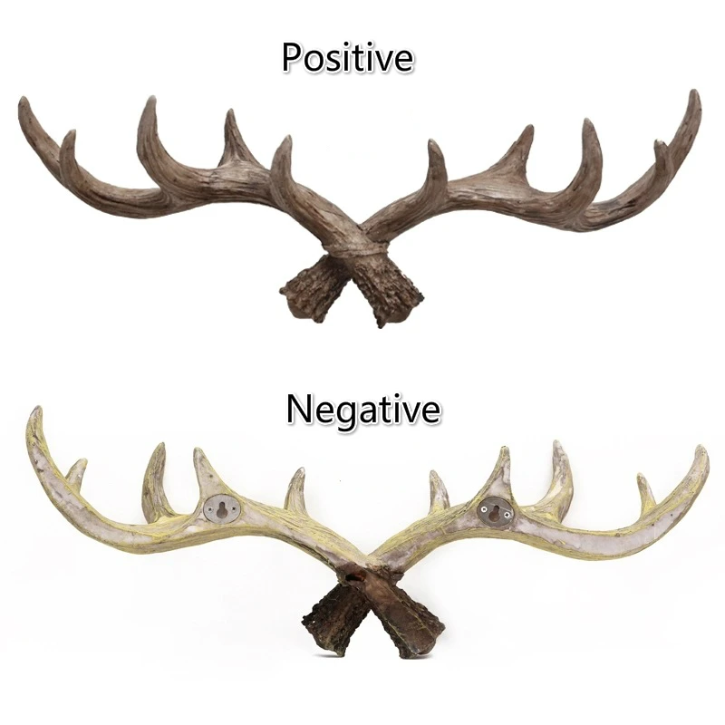 

American Retro Antler Decoration Wall Hanging Coat Rack Creative Clothing Store Entrance Wall Decoration Wall Key Hook