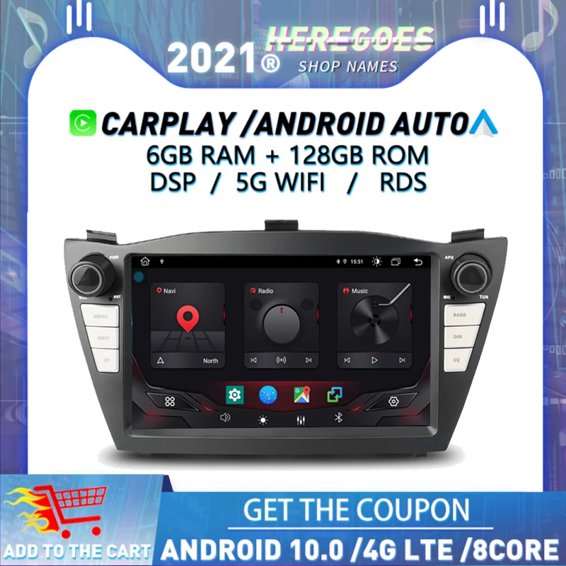 8 &quotDSP Android 10 0 4G + 64G автомобильный DVD плеер GPS 4 аппарат не привязан к оператору