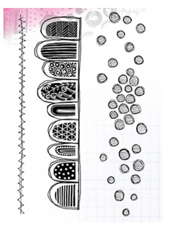 Задний прозрачный силиконовый штамп/печать для скрапбукинга своими