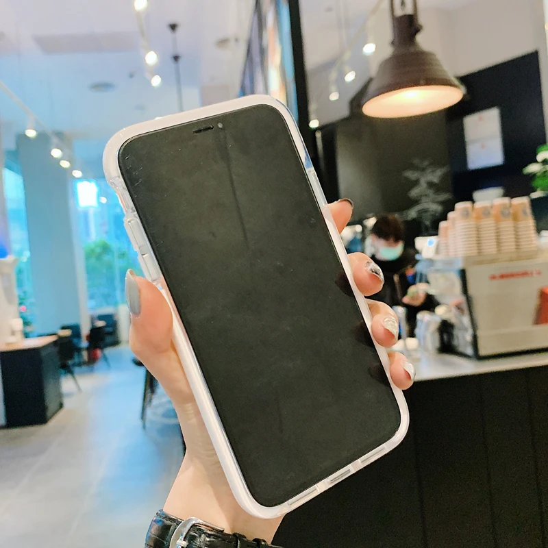 Роскошный прозрачный противоударный чехол-бампер с сердечком для iPhone 11 Pro XS Max XR X 7