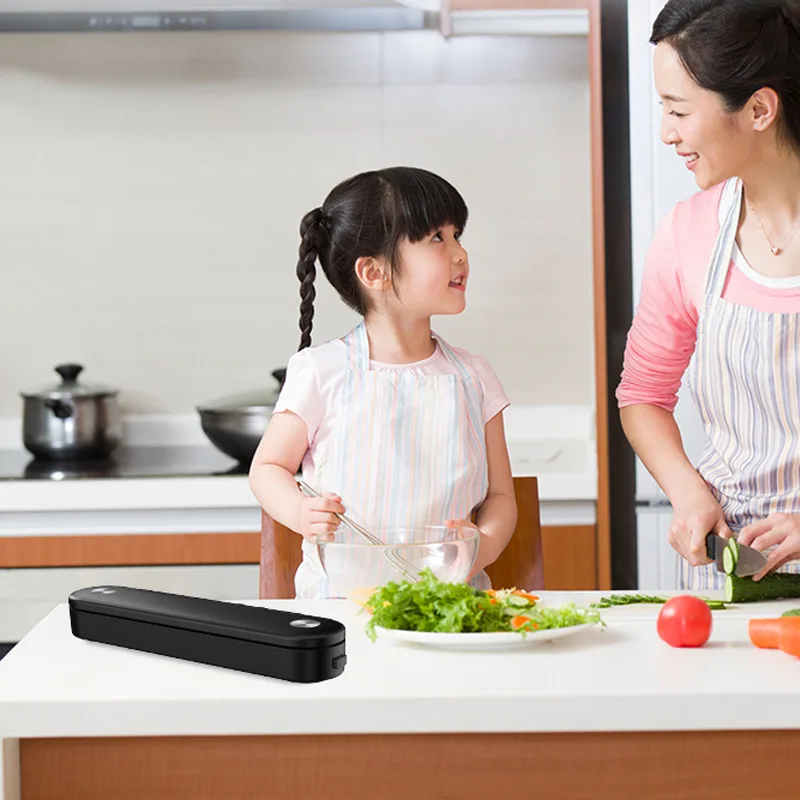 Компактная вакуумная упаковочная машина Бытовая Автоматическая кухонная для