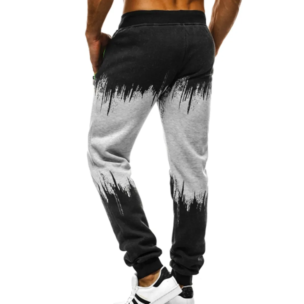 Мужские брюки для бега SAGACE повседневные штаны длиной до щиколотки с эластичным