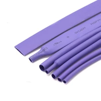 125102050m heat shrink tube dia 1234568910121416 50mm 21 electrical sleeving cable wire heatshrink tube purple