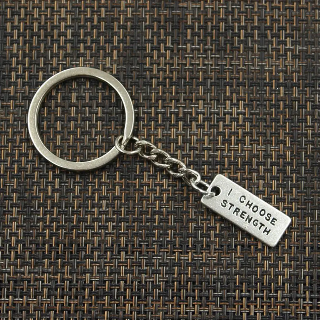 Модный брелок 24x9 мм я выбираю прочность подвески из серебра DIY мужские ювелирные