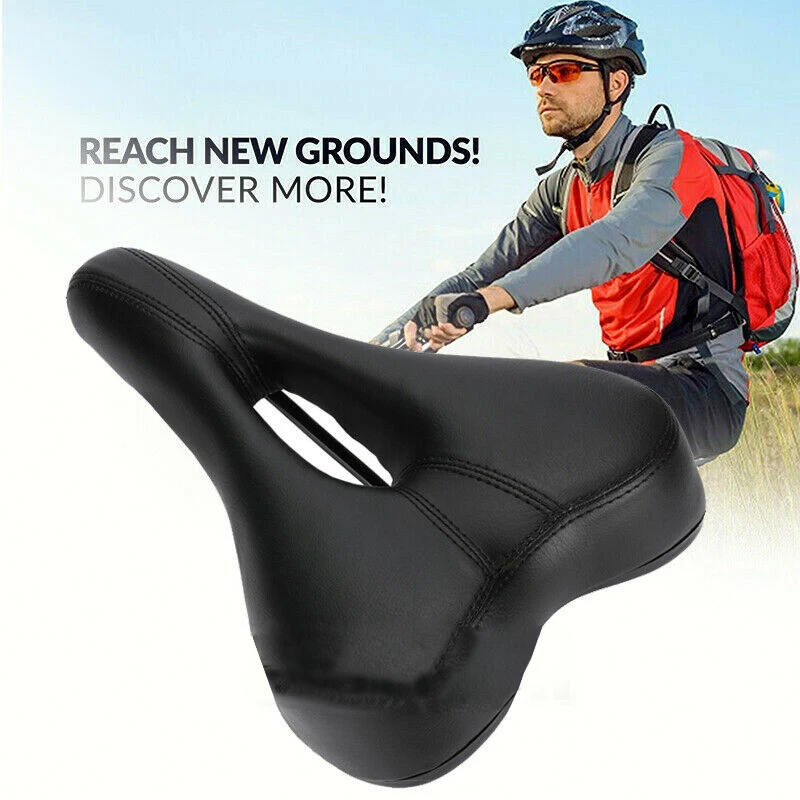 

Extra Comfort Wide Big Bum Bike Bicycle Gel Cruiser Sporty Soft Pad Saddle Seat