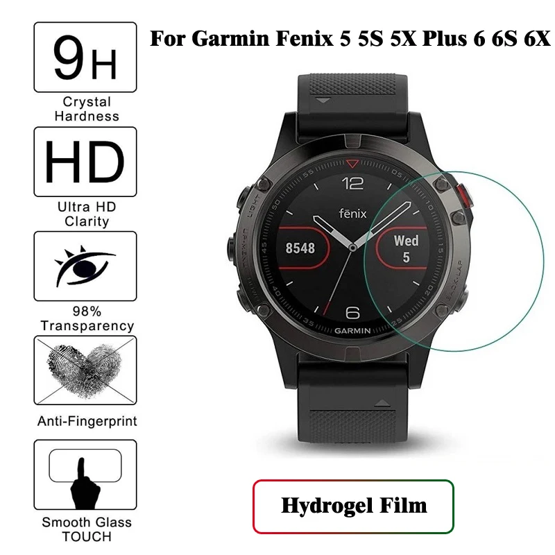 

5 шт. защитная пленка из закаленного стекла для наручных gps-часов Garmin Fenix 5x, 5s 5x плюс 6S 6X 6 Pro Smart Watch Экран протектор Аксессуары