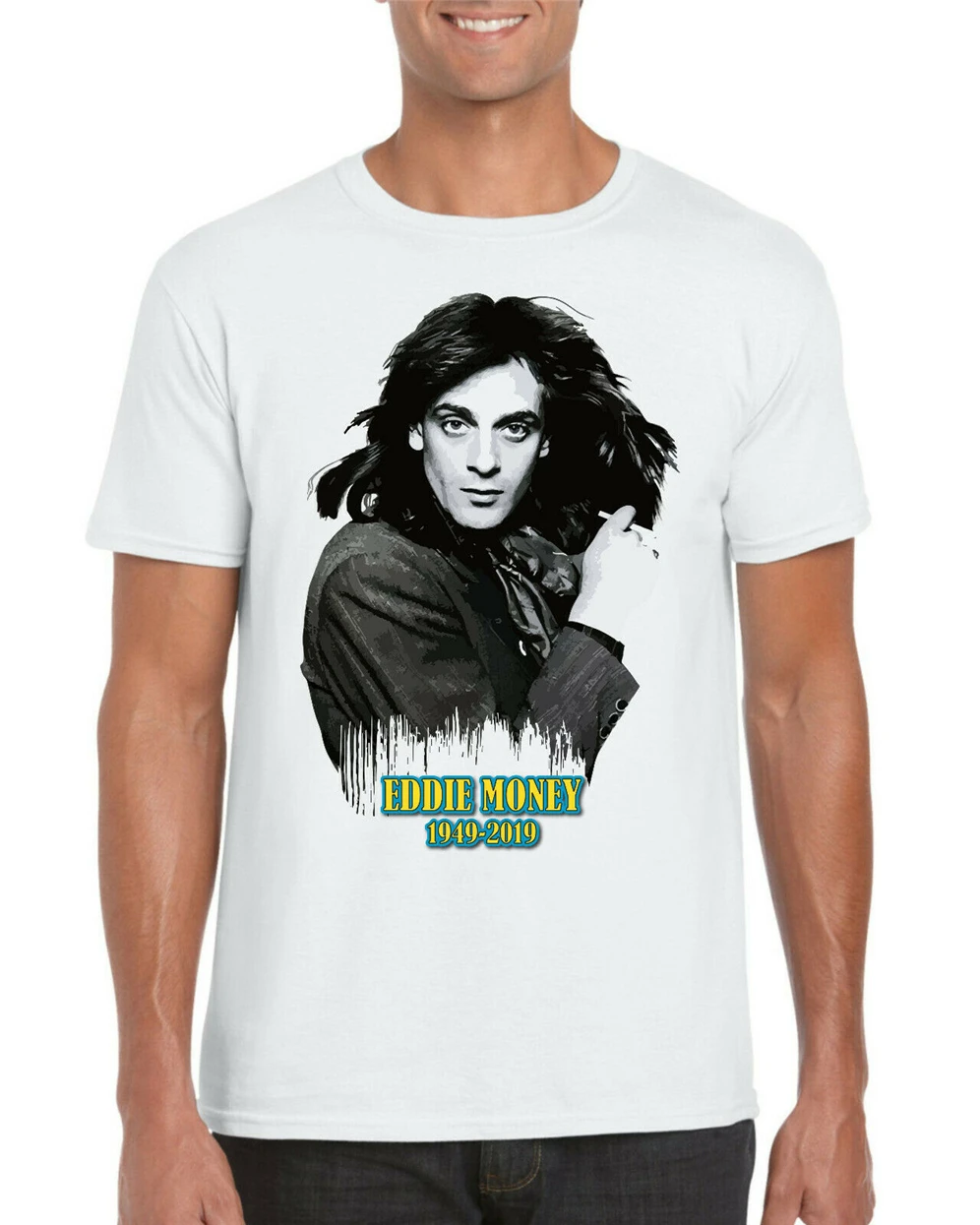 Футболка Eddie Money Dead решим в мире писатель песен для взрослых и детей топ Мужская