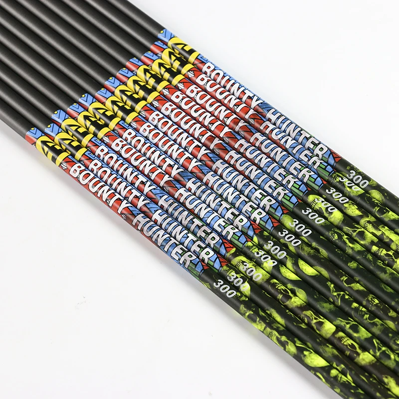 Linkboy стрельба из лука чистого карбона стрела идентификатор вала 6 2 мм spine300 340 30