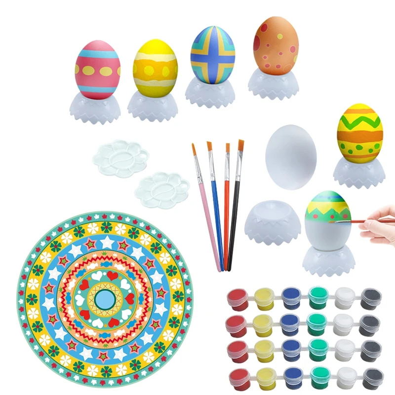 

1 Set DIY Paint Your Own Dinosaur Eggs DIY Drawing Arts and Crafts Creative Kids Toys DIY Model for Kid Gift Toys