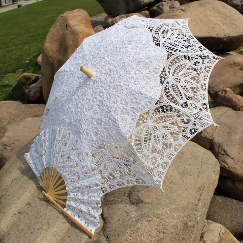 Зонт от солнца кружевной с вышивкой 30 дюймов в стиле Ins|sun umbrella|parasol sun umbrellaparasol |