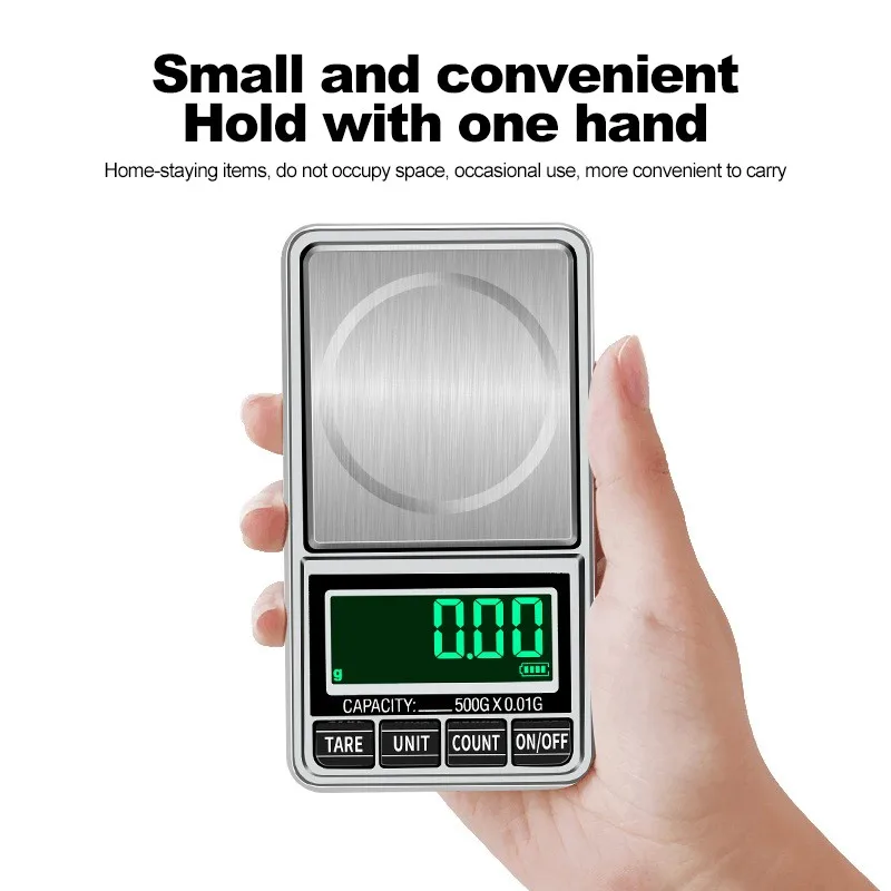 

100g/200g/300g/500g 0.01g Mini Digital Scales Pocket Jewelry Scales Precision Electronic Balance Weight Balance Digital Scale