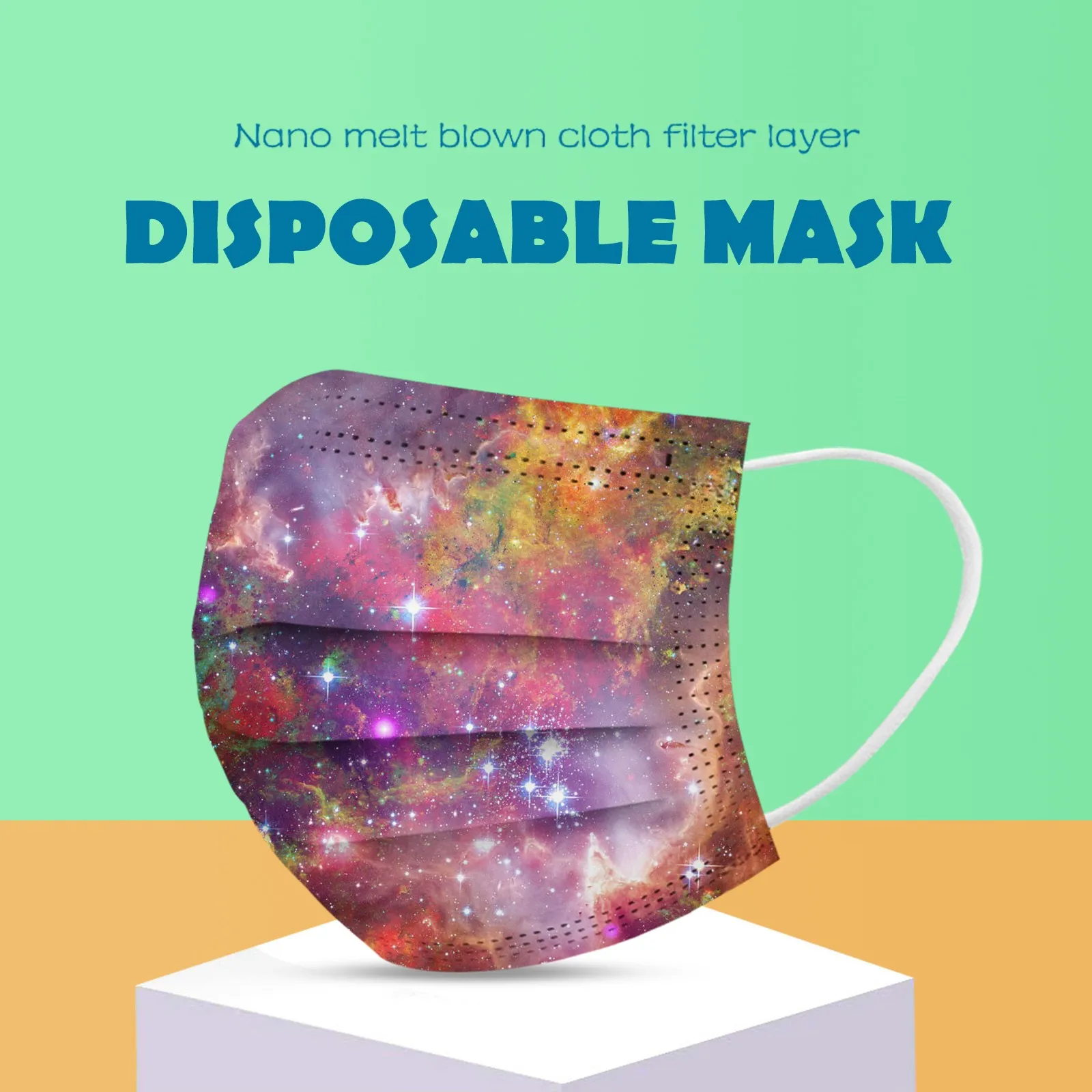 10/50 шт. одноразовые маски для взрослых с 3 слойным фильтром|Аксессуары костюмов