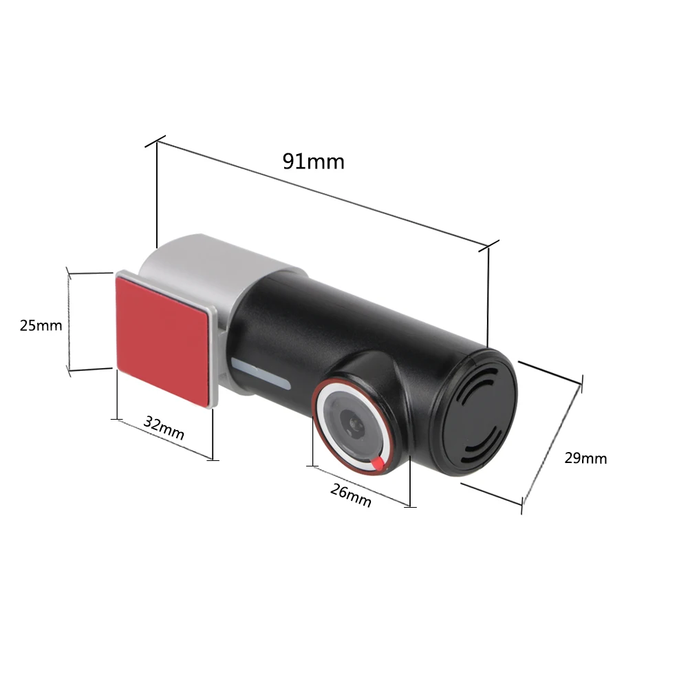 

Single Lens Mini Hidden Front and Rear Camera Recorder 170 Wide Angle With WiFi FHD Video Recorder Car DVR 1296P Dash Cam