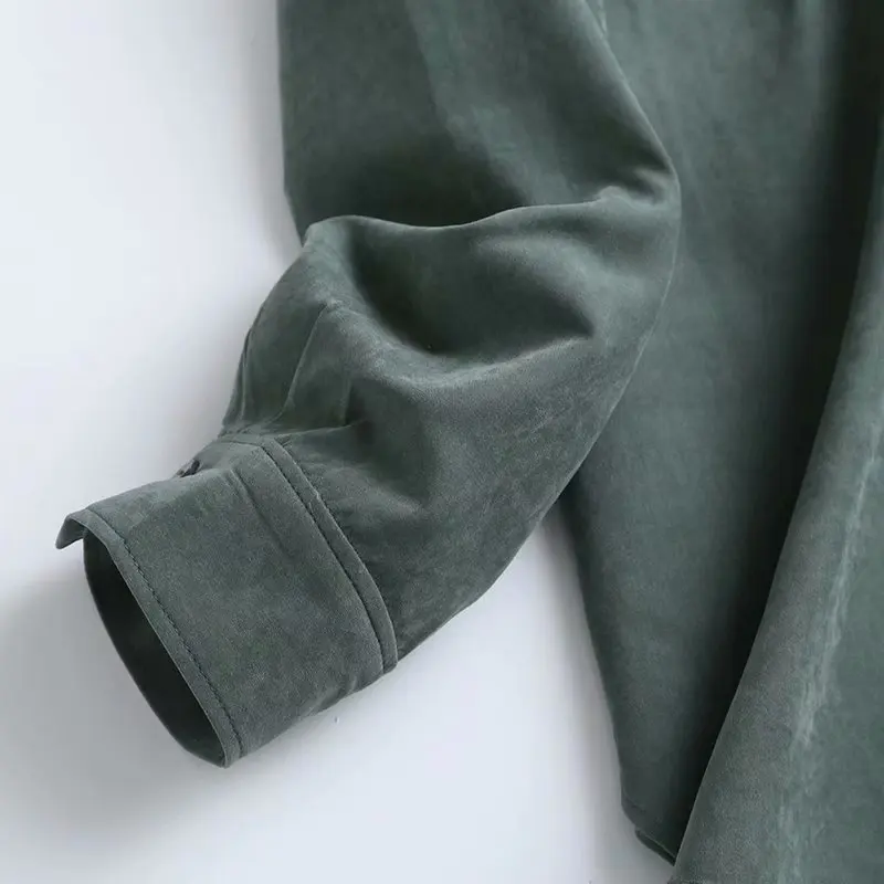 

ZA 2020 New Fashion Women Solid color chiffon shirt Turn down Collar Blouses Long Sleeve Chiffon Shirt Casual Loose Tops