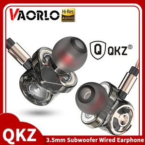 original qkz ck10 in ear earphone with mic 6 dynamic driver unit headsets stereo sports hifi subwoofer earphones monitor earbuds free global shipping