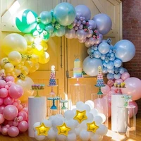 rainbow garland arch kit macaron pastel balloons for birthday baby bridal shower party photo booth background party decorations