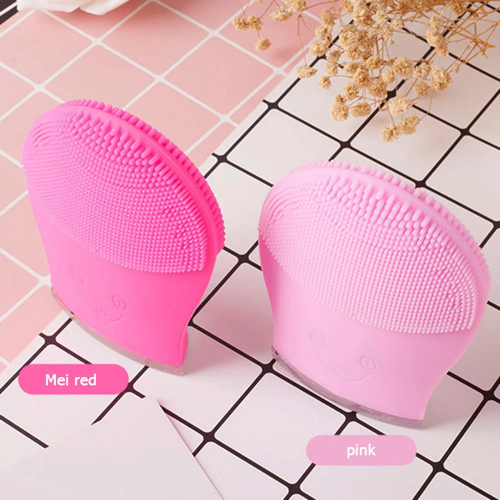 

Blackhead Deep Cleaning Face Brushes Silicone Face Cleansing Brush Electric Facial Cleanser Deep Pore Washing Tools