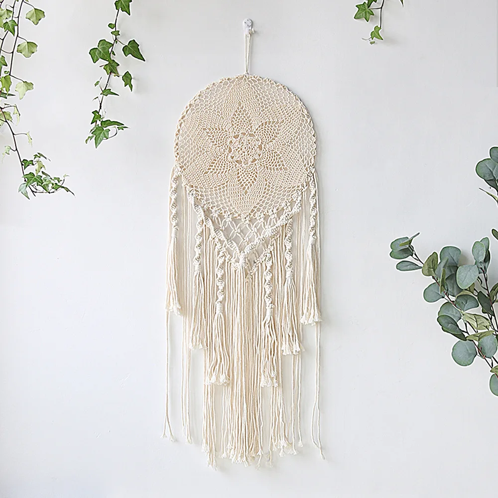 

Handmade Dream Catcher Nordic Decoration Hanging Craft Dreamcatcher Home Ornament Bedroom Nursery Room Accessories Newborn Gift