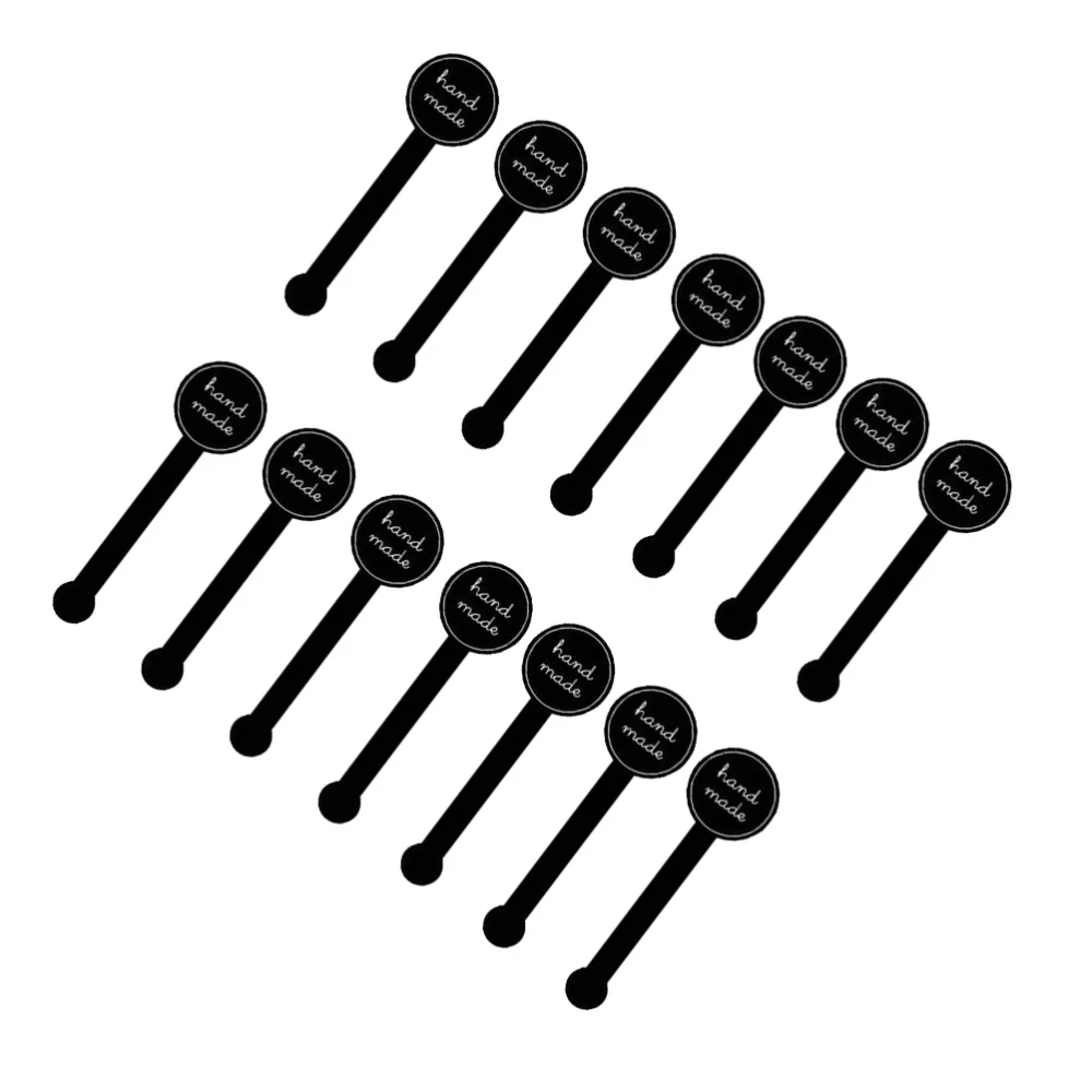 

100pcs Self Adhesive Seal Sticker HAND MADE Pattern Strip Stickers for Packaging