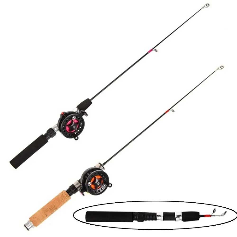 

62CM Portable FRP Carbon Fiber River Shrimp Carp Feeder Fish Supplies Fish Pole Winter Ice Fishing Rod Tackle