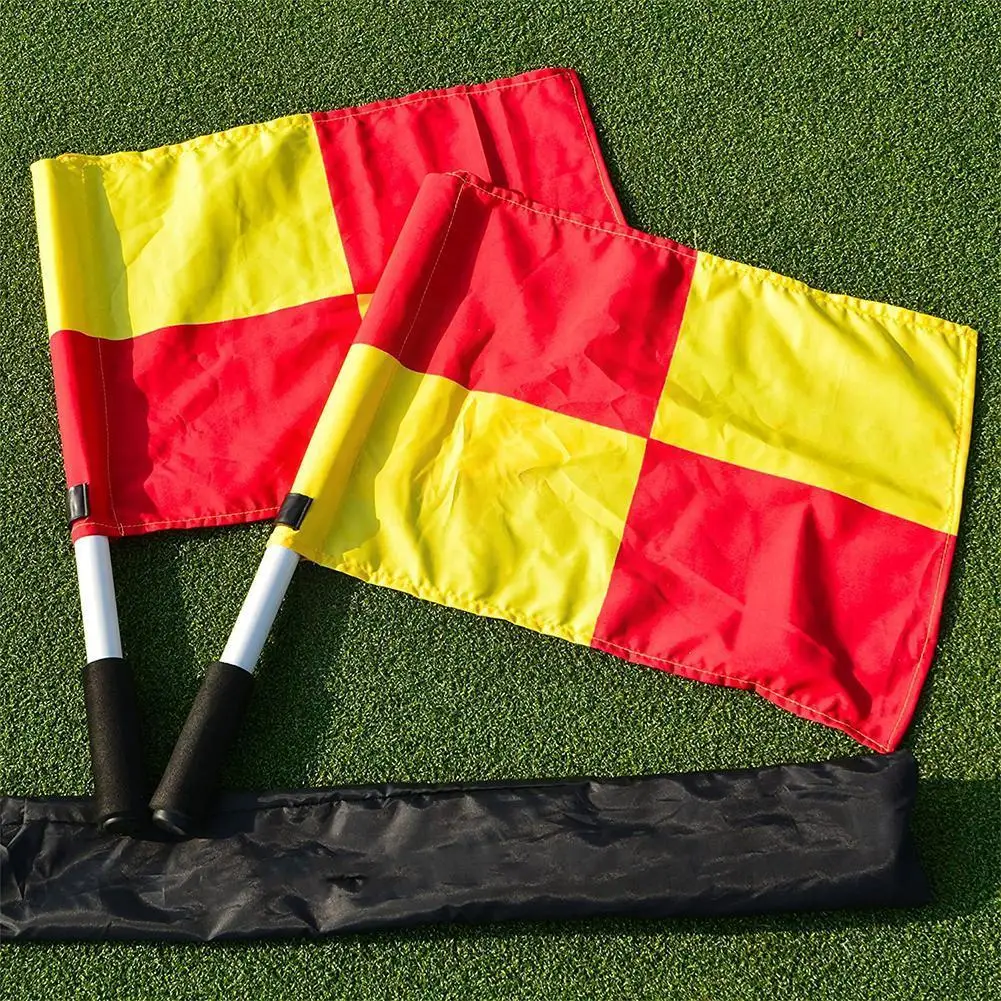 

Флаг футбольного судьи, яркая Спортивная фотография, принадлежности для футбольного судьи, футбольные флаги Gyh Linesman K3x8