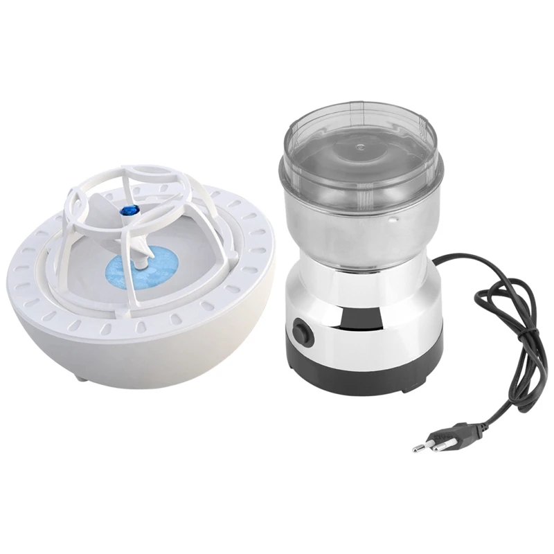 

Coffee Mill 220V Stainless Steel Mill Grind Beans Nuts Seasonings EU Plug With Mini Dishwasher Portable Dish Washer Blue