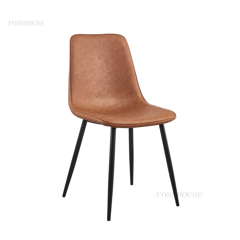 

Nordic Dining Chairs Wrought Iron Light Luxury Home Furniture Minimalist Modern Coffee Chair Balcony Design Sense Backrest Chair