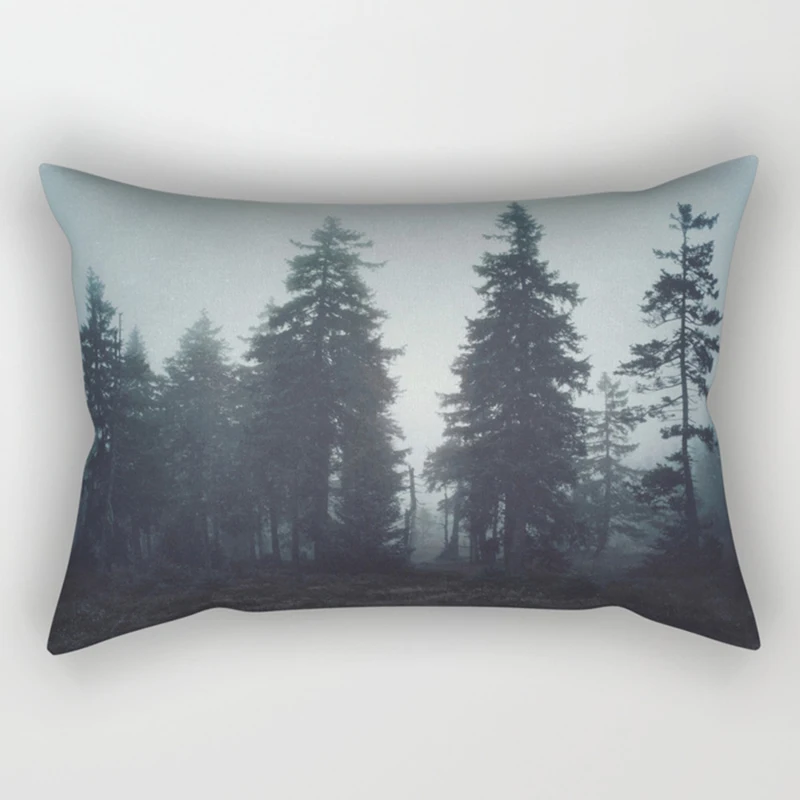 Единорог Подушка Чехол лес узор прямоугольник спальная подушка чехол s небо