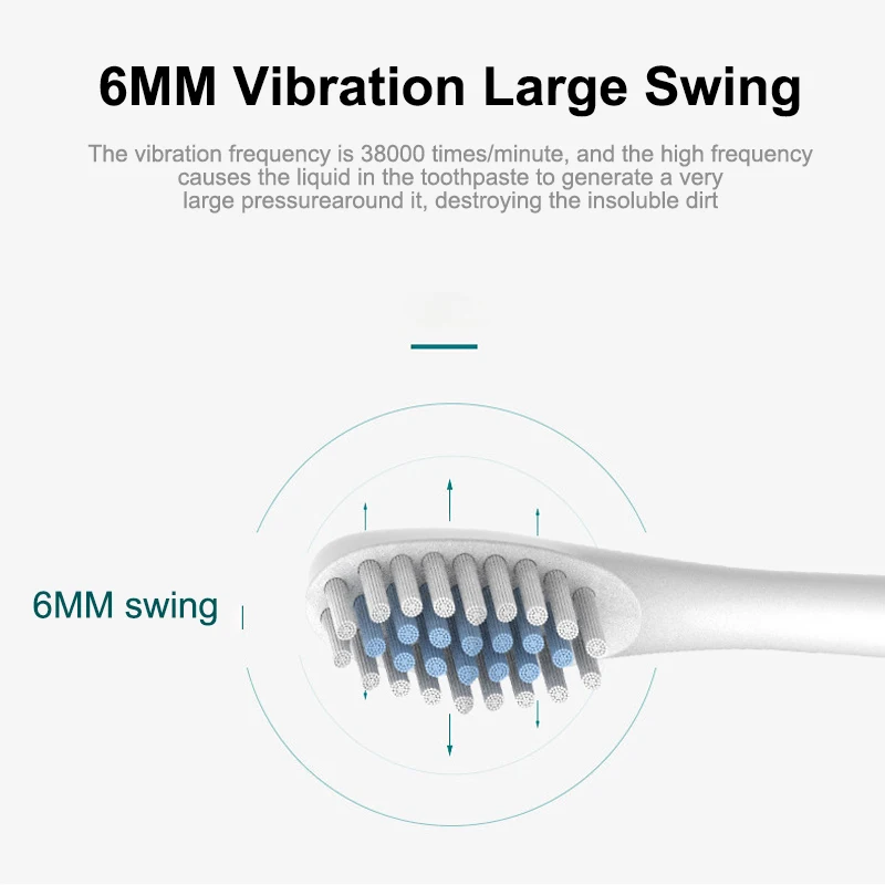 Электрическая зубная щетка 5 режимов водонепроницаемая ультразвуковая