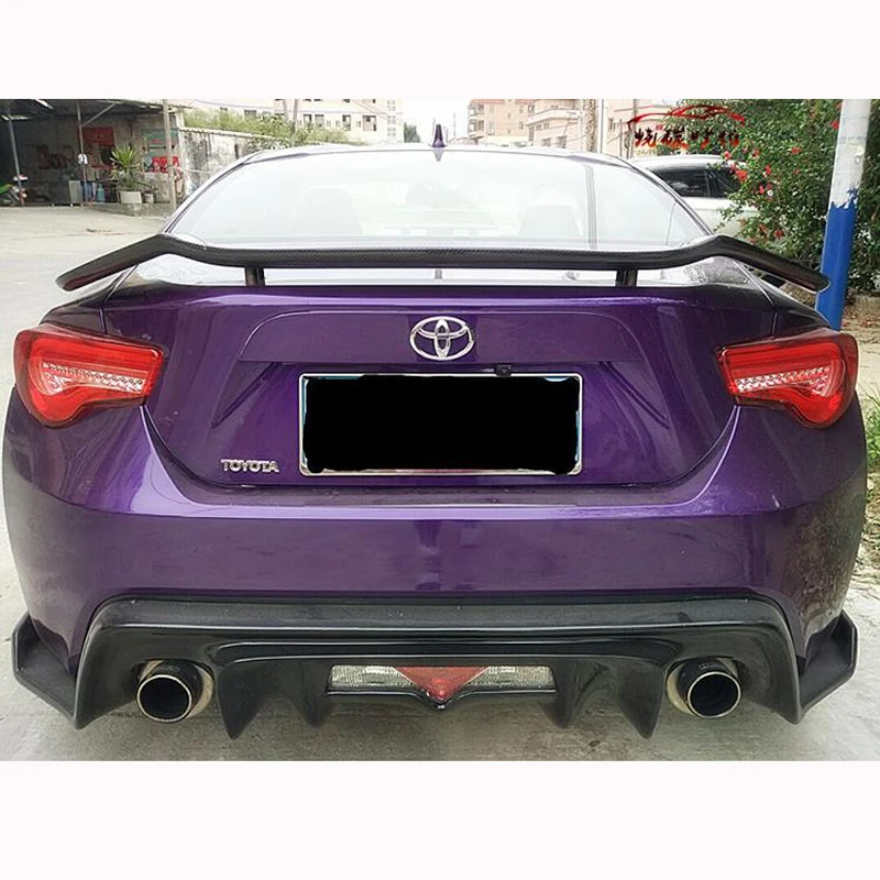 Спойлер для Toyota GT86 Subaru BRZ спортивный стиль высококачественный черный карбоновый