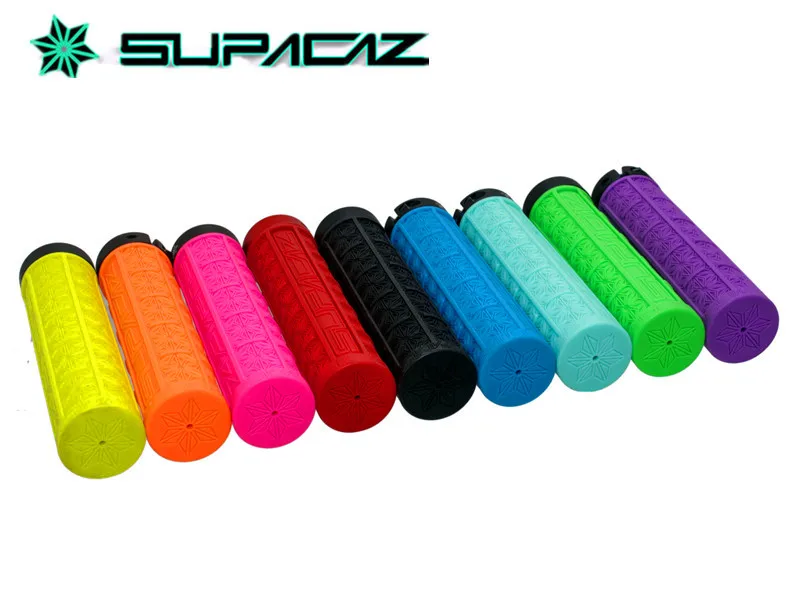 Supacaz MTB велосипедный руль набор силиконовых ручек для внедорожника односторонний замок амортизация анти-скольжение удерживающие ручки 9 цветов