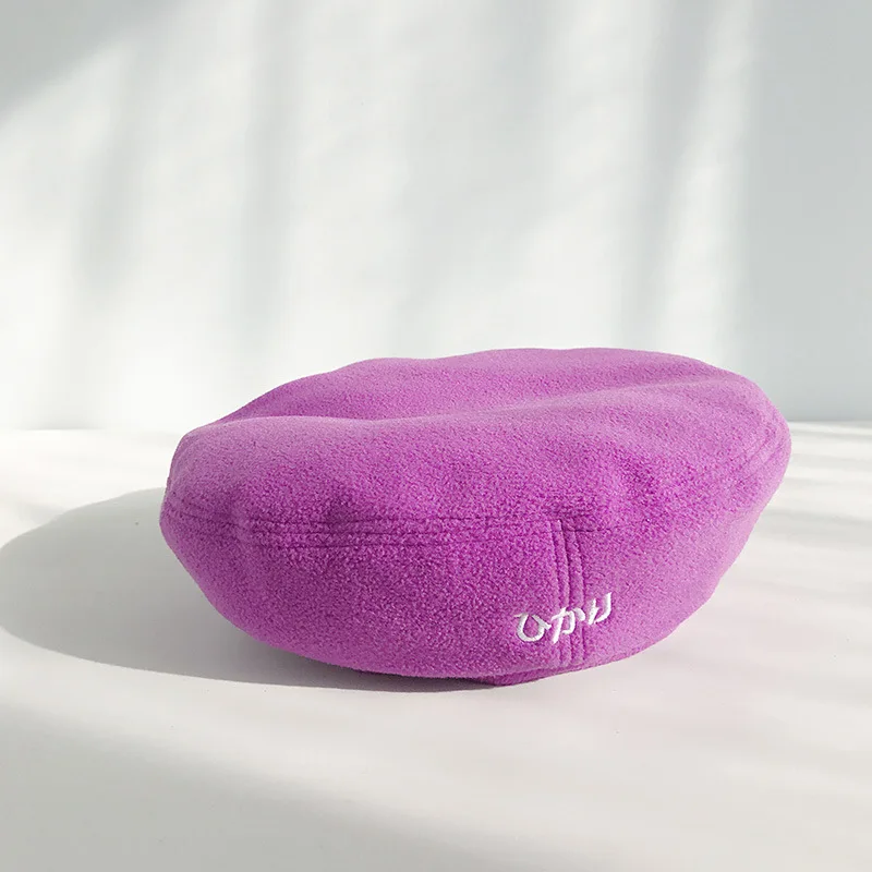 Берет с вышивкой шапки для девочек винтажный зимний осенний берет Женский