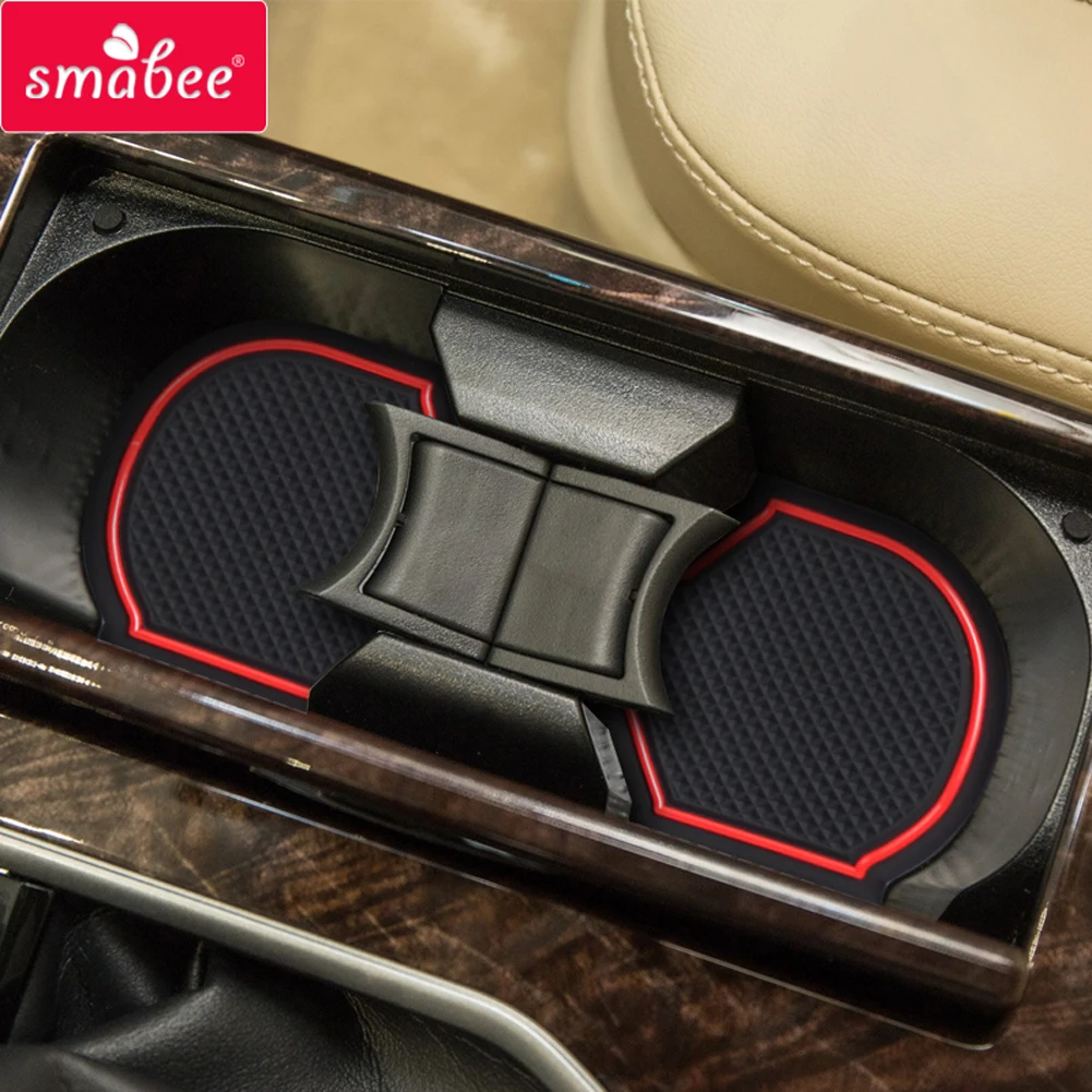 

Smabee Non-Slip Gate Slot Cup Mat for Toyota Camry 2014 2015 2016 2017 XV50 Car Accessories Anti-Slip Door Pad Rubber Coaster