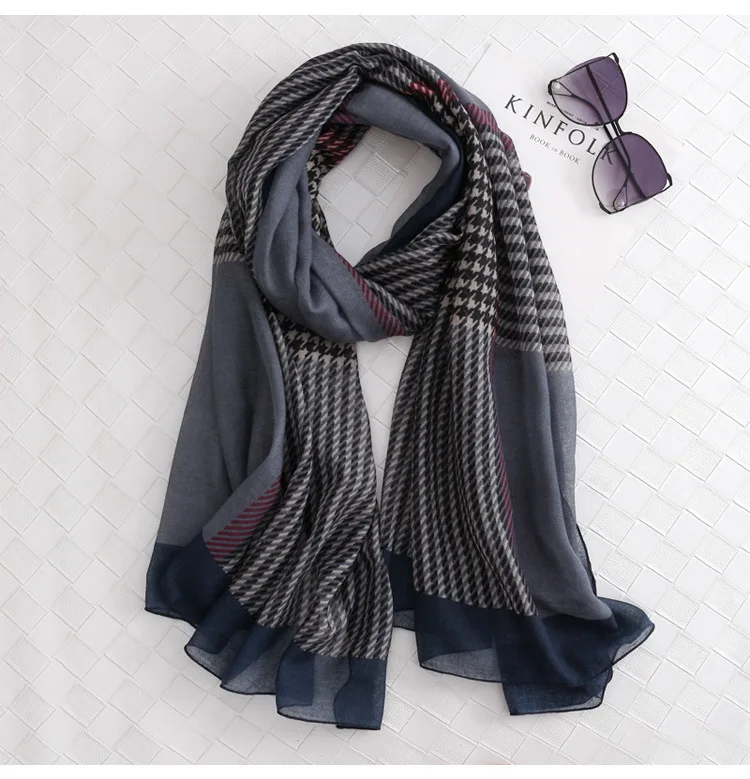 2019 Хлопок Ласточка девчачья печать шарфы с бахромой шали обёрточная Женская